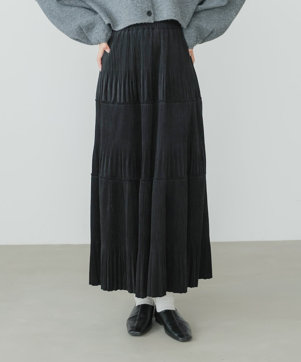 ベロアプリーツスカート