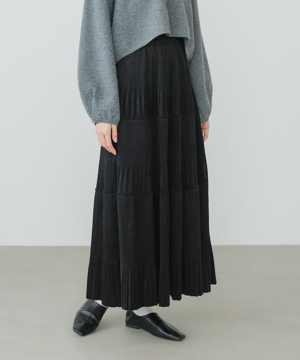 ベロアプリーツスカート