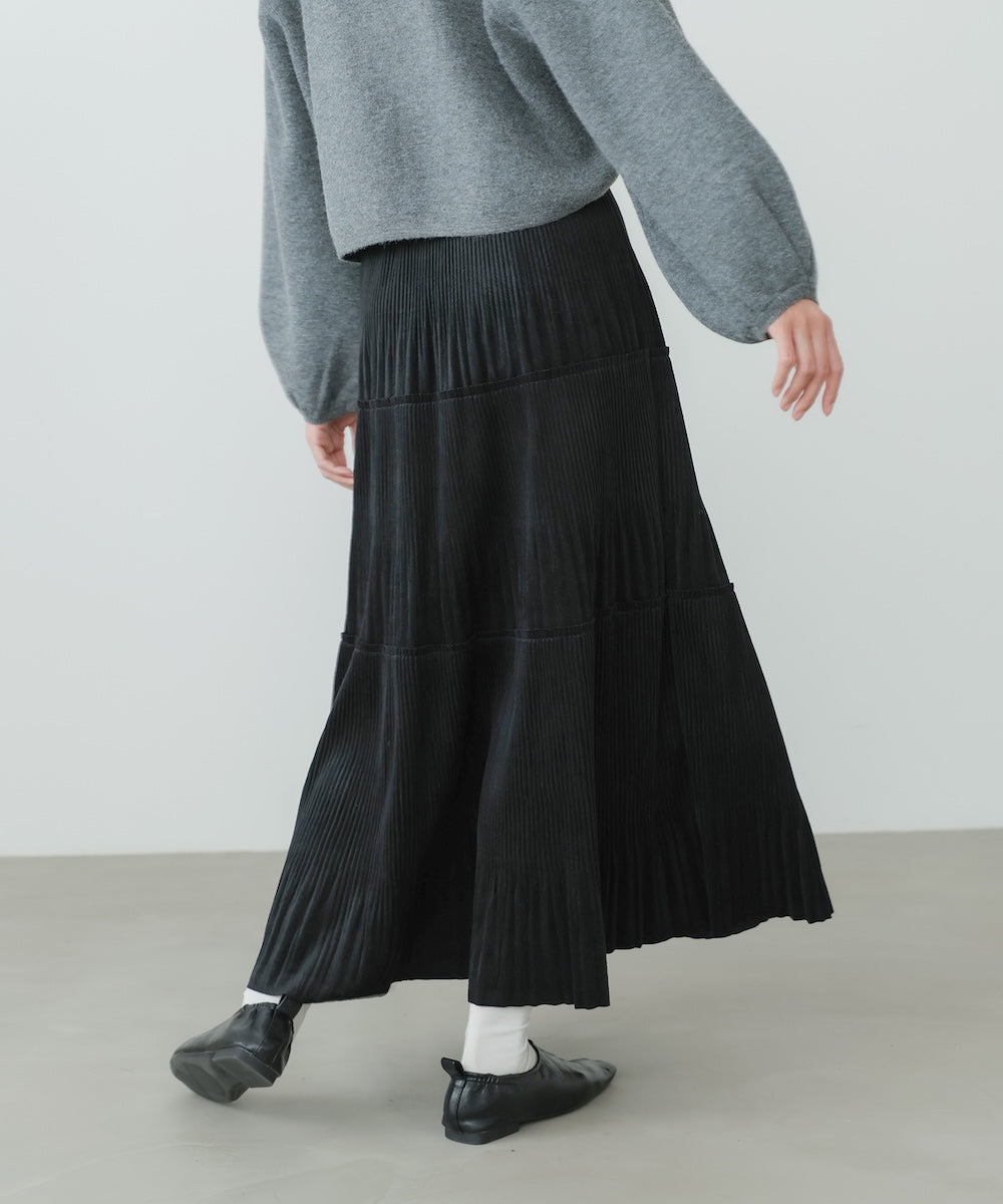 ベロアプリーツスカート