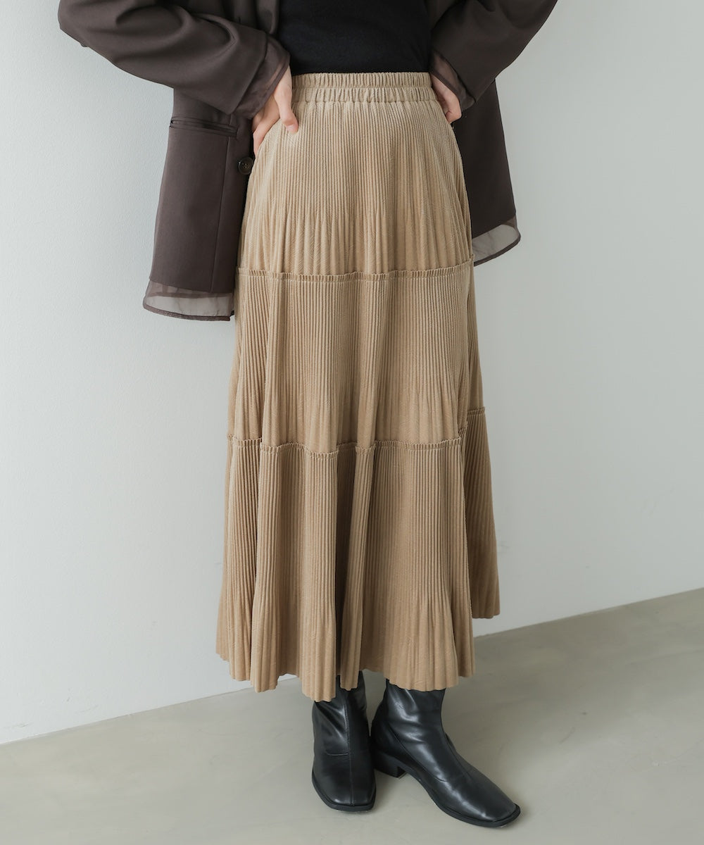 ベロアプリーツスカート