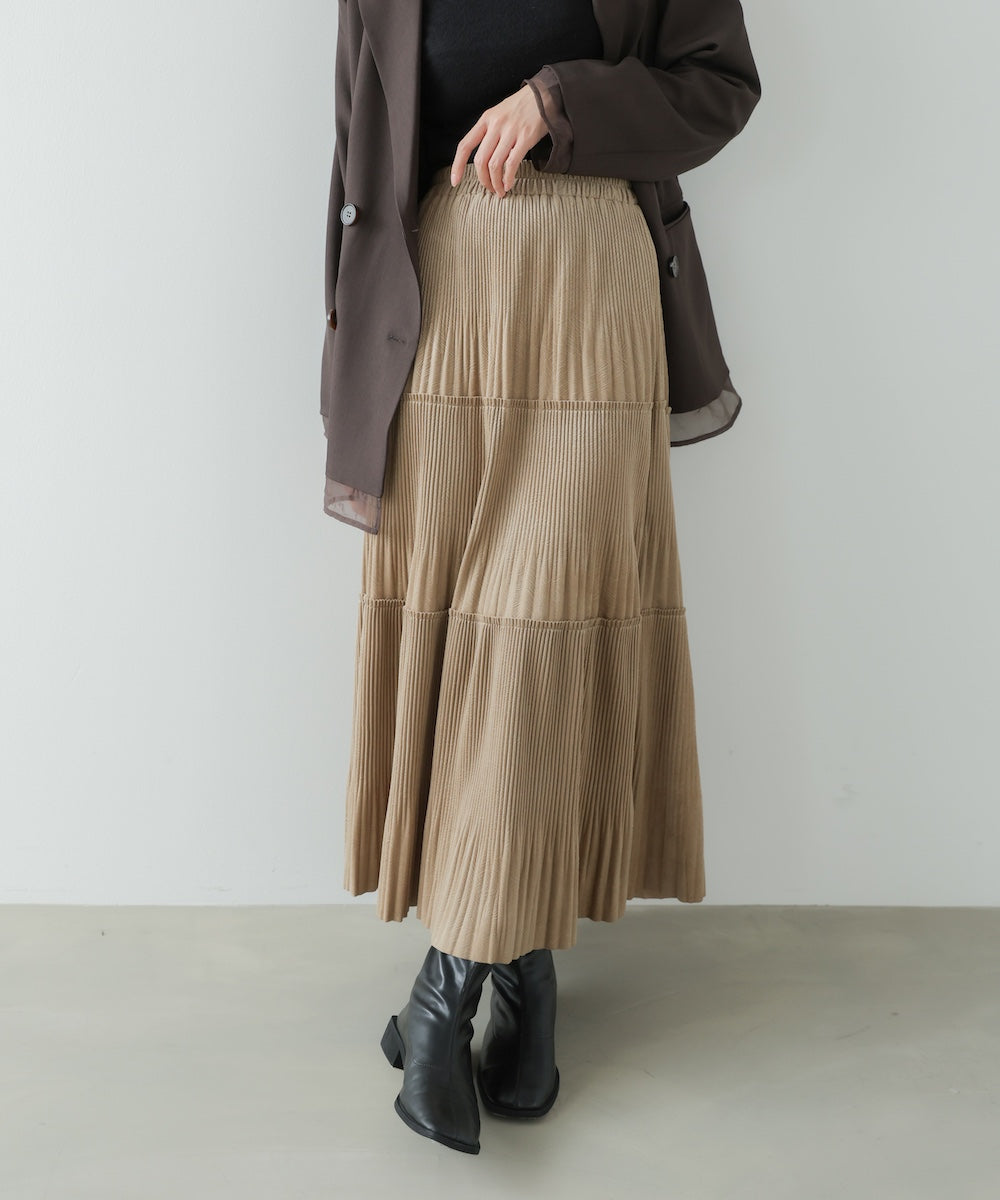 ベロアプリーツスカート