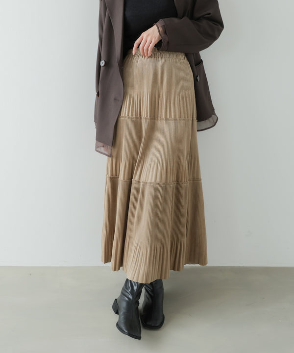 ベロアプリーツスカート