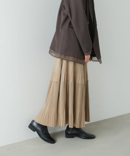 ベロアプリーツスカート