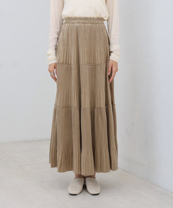 ベロアプリーツスカート