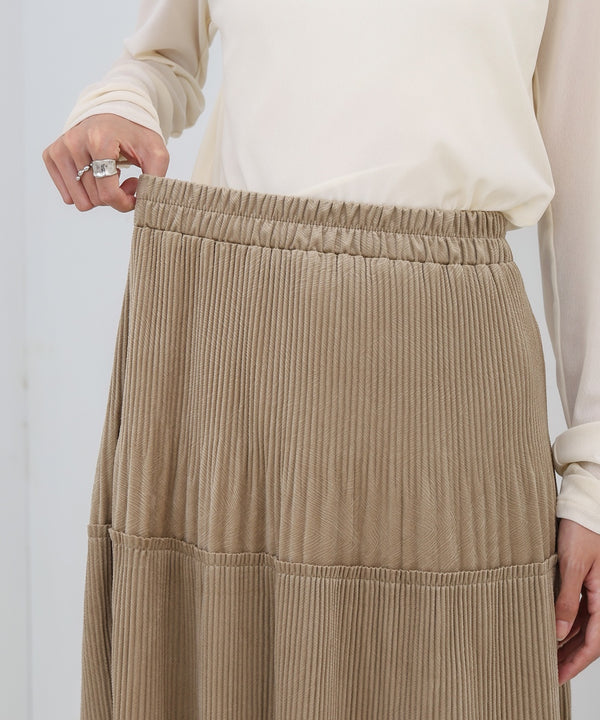 ベロアプリーツスカート