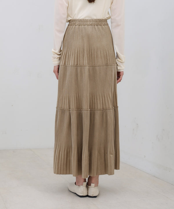 ベロアプリーツスカート
