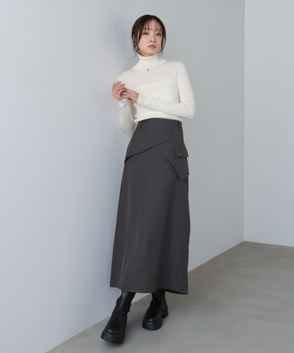 レイヤードデザインＩラインスカート