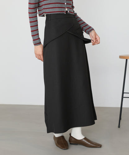 レイヤードデザインＩラインスカート