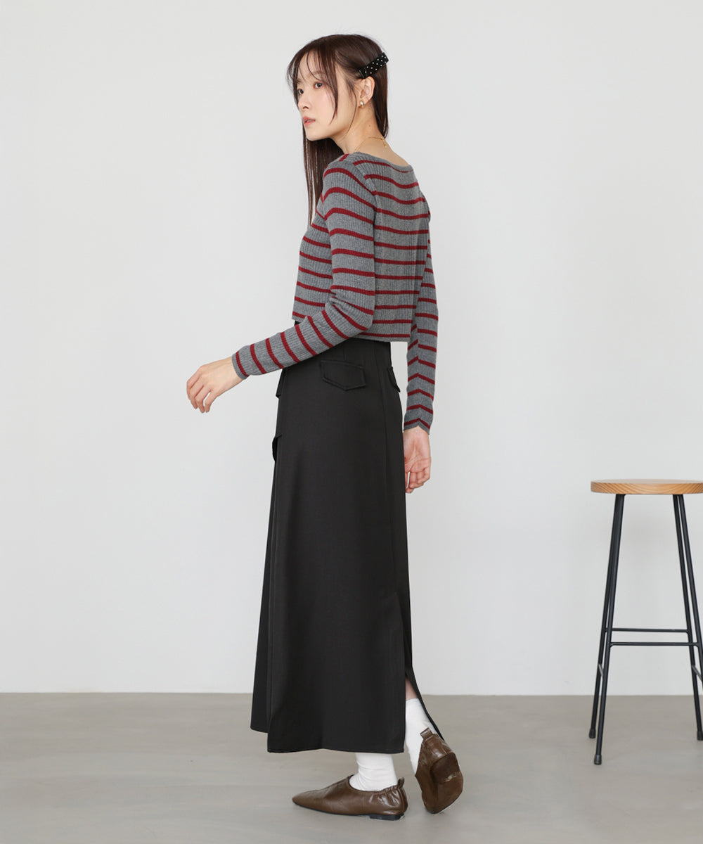レイヤードデザインＩラインスカート