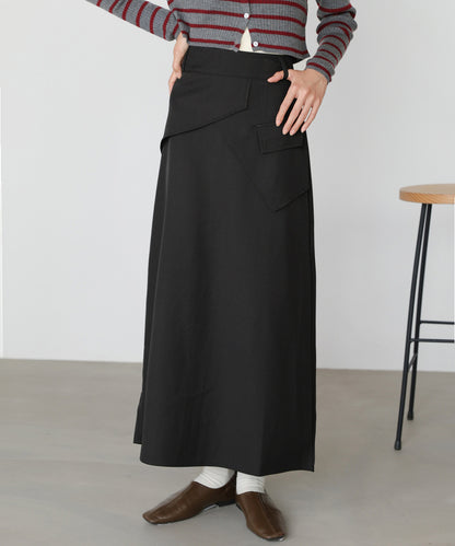 レイヤードデザインＩラインスカート