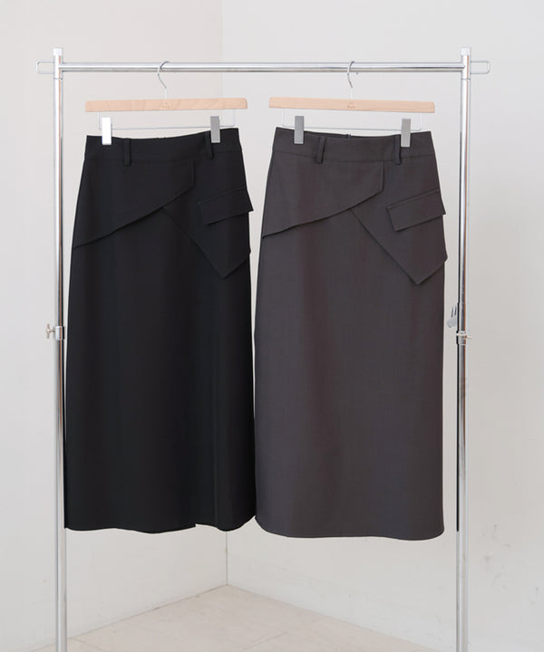 レイヤードデザインＩラインスカート