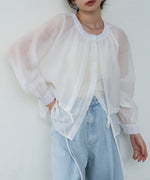 シアーレイヤードデザインシャツ