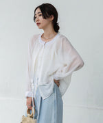 シアーレイヤードデザインシャツ