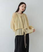 シアーレイヤードデザインシャツ