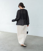 シアーレイヤードデザインシャツ