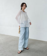 シアーレイヤードデザインシャツ