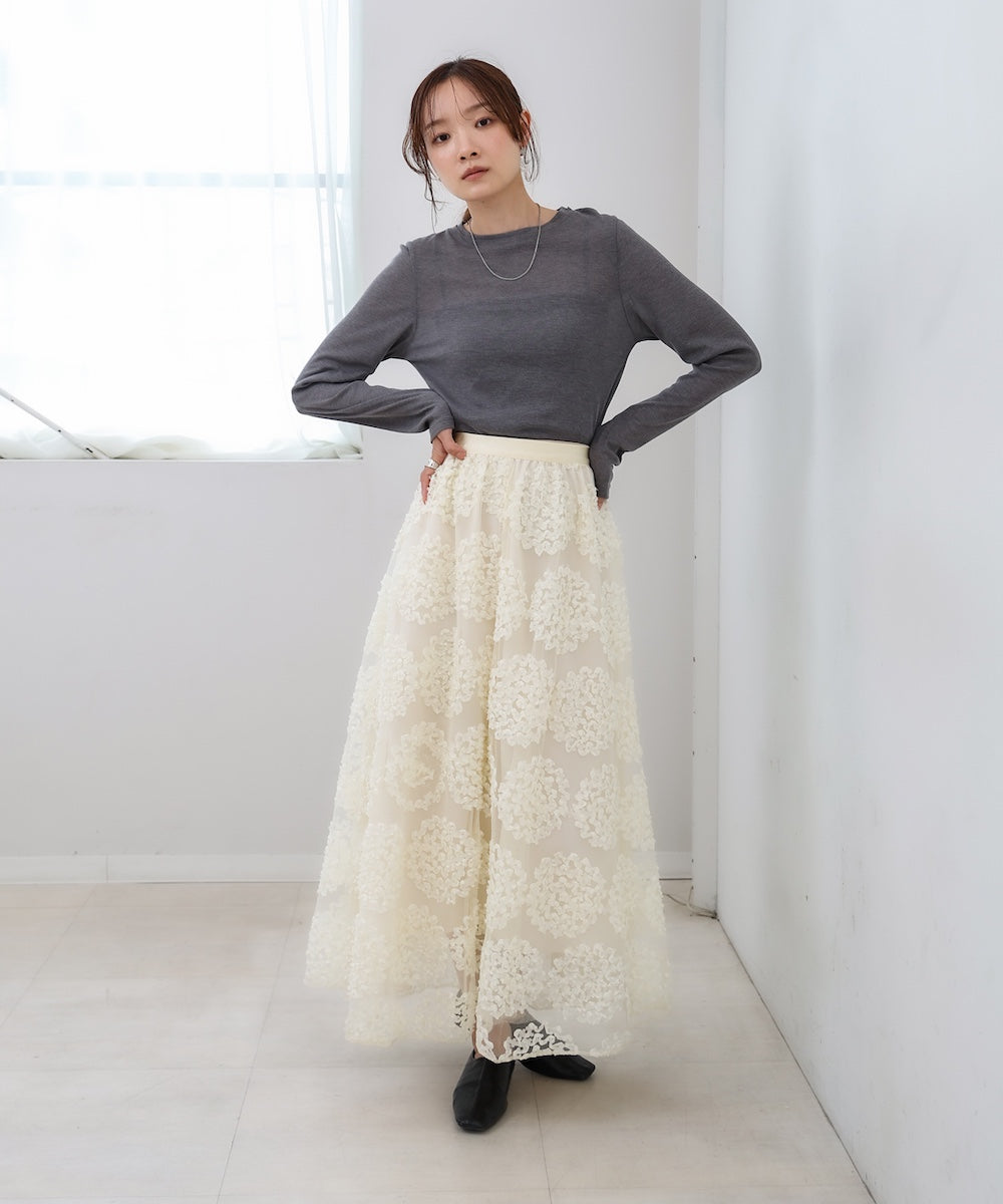 サークルレーススカート