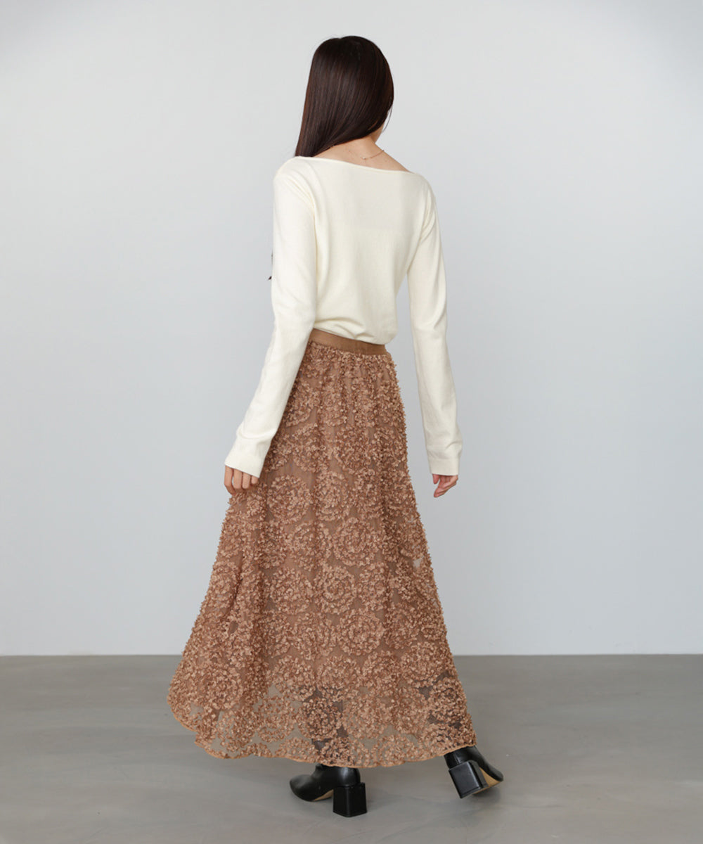 サークルレーススカート