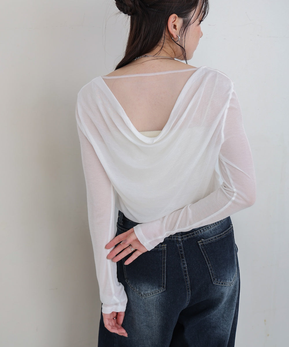 バックドレープデザイントップス