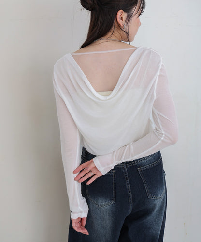 バックドレープデザイントップス