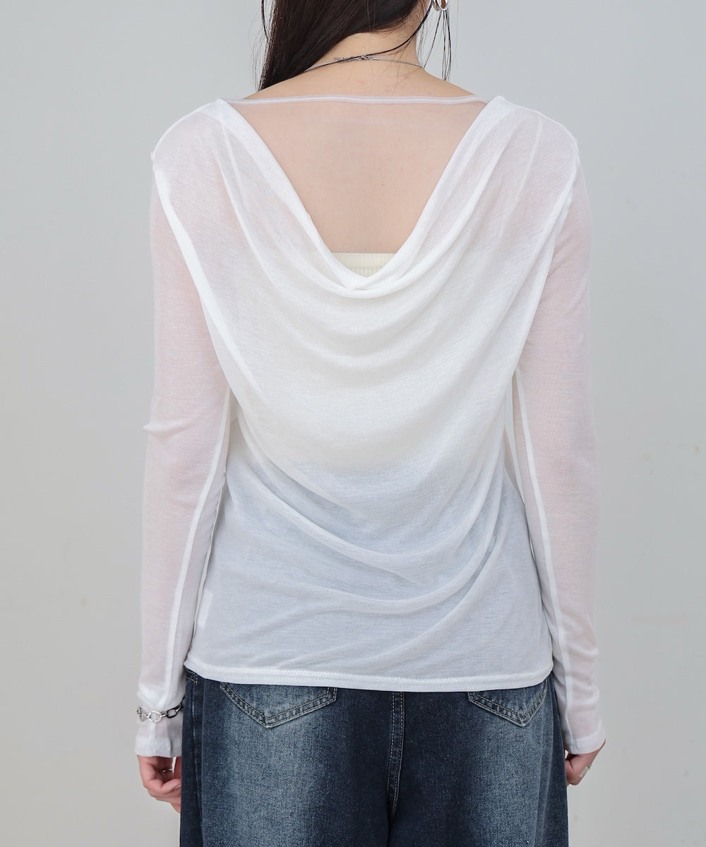 バックドレープデザイントップス