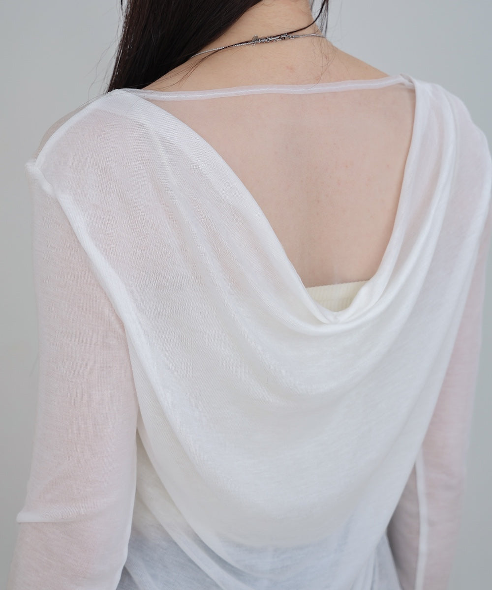 バックドレープデザイントップス