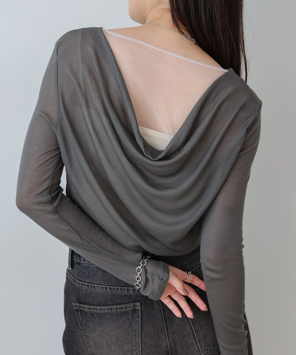 バックドレープデザイントップス