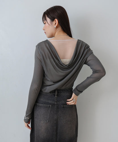 バックドレープデザイントップス