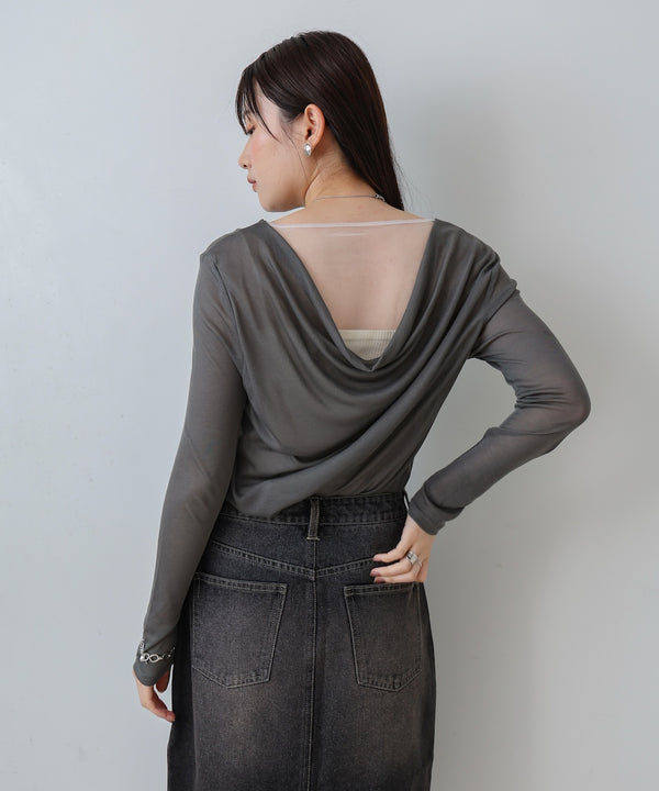 バックドレープデザイントップス