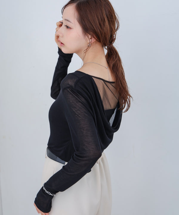 バックドレープデザイントップス