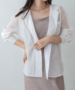 シアーシャツパーカー