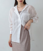 シアーシャツパーカー