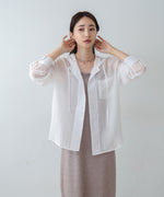 シアーシャツパーカー