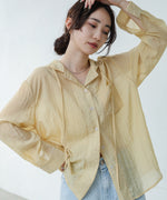 シアーシャツパーカー