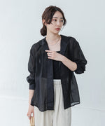 シアーシャツパーカー