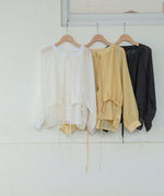 シアーシャツパーカー