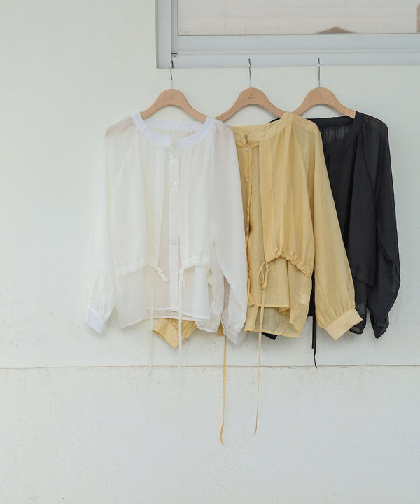 シアーシャツパーカー