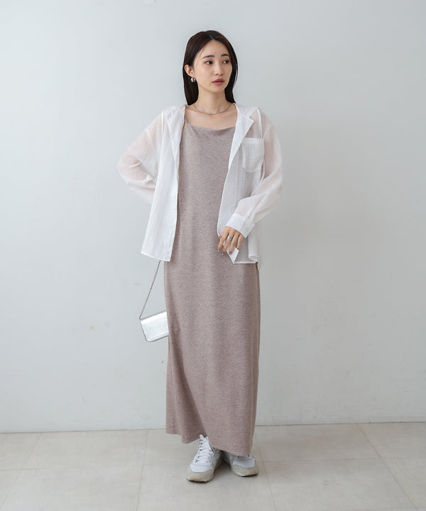 シアーシャツパーカー