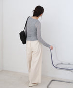 ボタンタンクセット　ヘンリーネックトップス