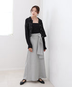 レイヤードデザイン　スウェットスカート