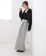 レイヤードデザイン　スウェットスカート