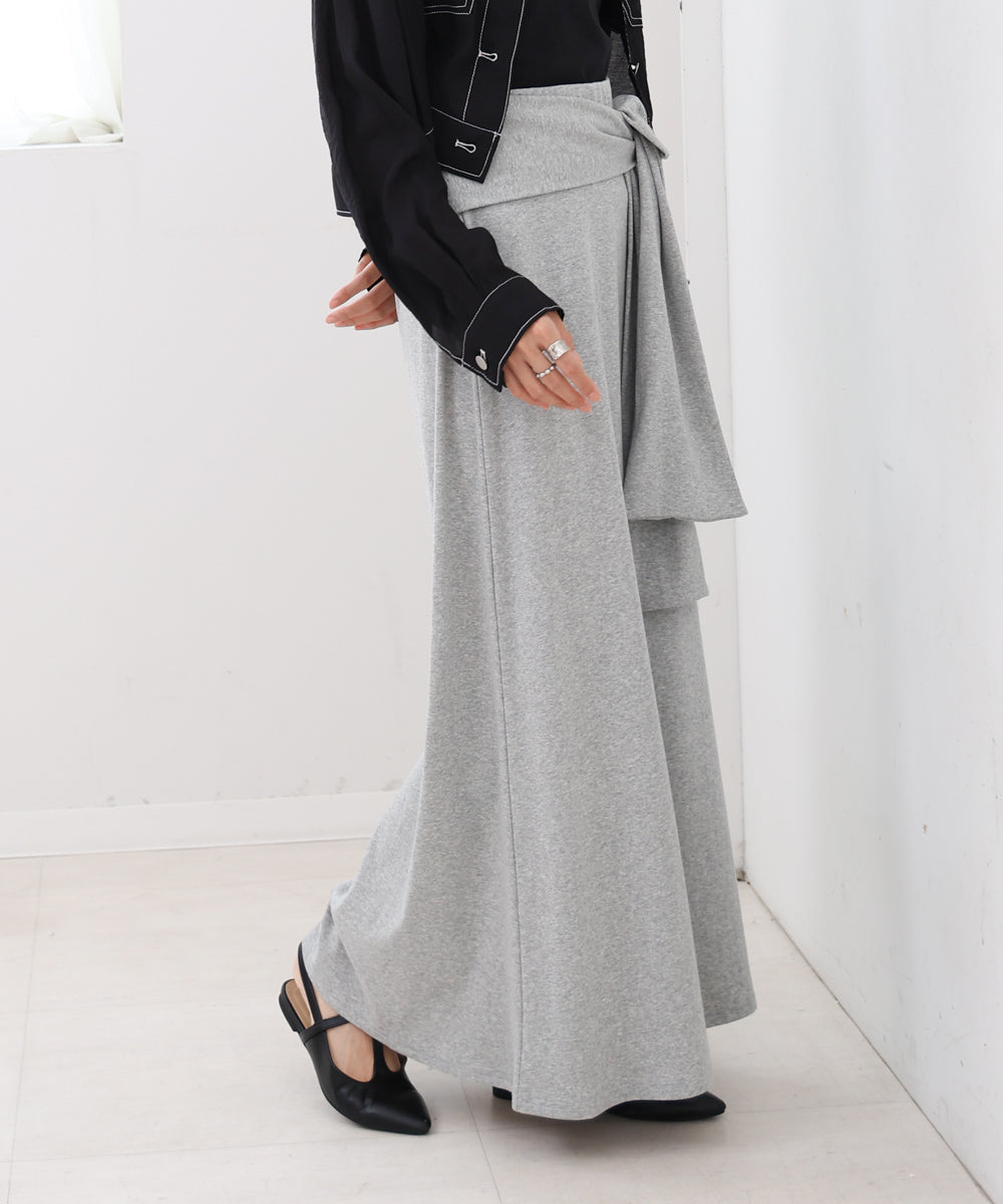 レイヤードデザイン　スウェットスカート