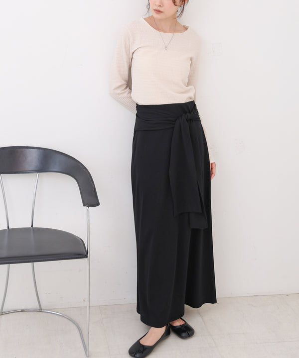 レイヤードデザイン　スウェットスカート