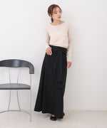 レイヤードデザイン　スウェットスカート