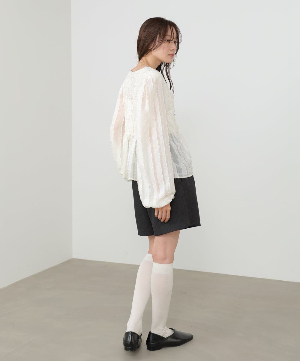 フロントねじりシャギーブラウス【入卒にもおすすめ】