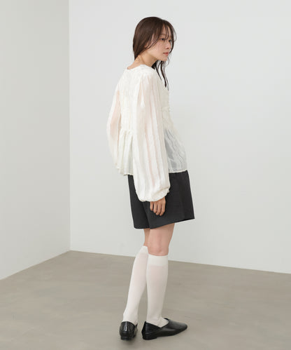 フロントねじりシャギーブラウス【入卒にもおすすめ】