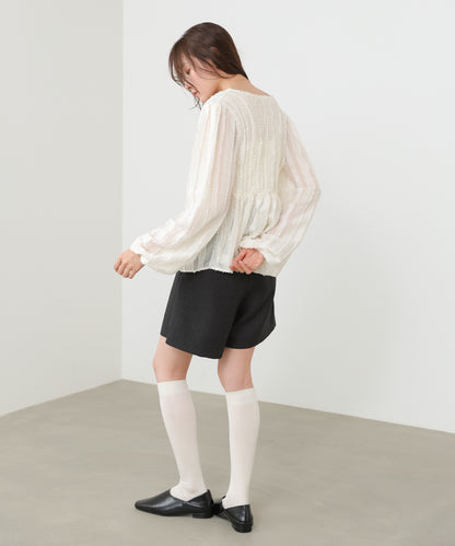 フロントねじりシャギーブラウス【入卒にもおすすめ】