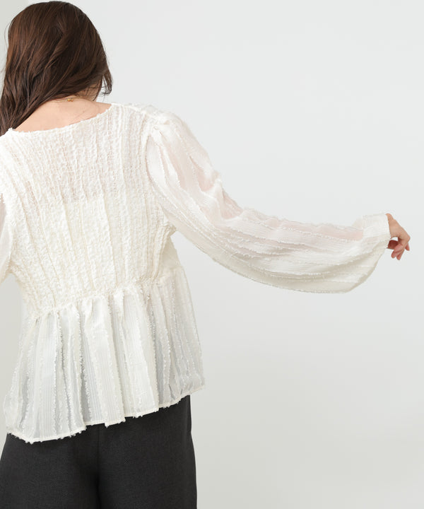 フロントねじりシャギーブラウス【入卒にもおすすめ】