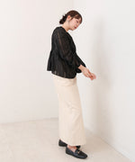 フロントねじりシャギーブラウス