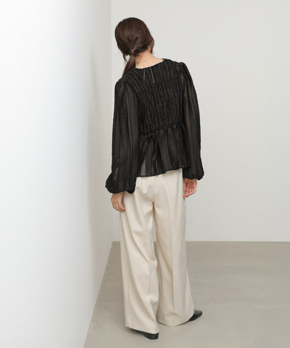 フロントねじりシャギーブラウス【入卒にもおすすめ】